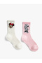 2 Pack Mickey Mouse Printed Socks Licensed
