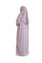 Pursed Prayer Dress Scarf Ready Hijab Clothing Turban Muslim Clothes Suit - Lilac - 7