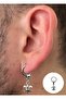 Men's Steel Hoop Dangle Earrings Do Not Rust or Tarnish - 6
