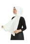 Shawl Hijab Premium Fabric Scarf Long Muslim Clothing Viscose - Cream - 3