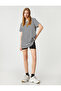 Cotton Oversize Long T-Shirt - Crew Neck, Short Sleeve