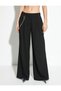 Palazzo Trousers Wide Leg Normal Waist Chain Detailed - 3