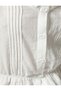 Balloon Sleeve Crop Blouse Buttoned Frilly Cotton - 6