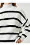 Oversize Knitwear Sweater Relax Fit Turtleneck Cashmere Textured - 5