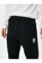 Jogger Sweatpants with Label Detail, Zipper Pocket, Lace Waist - 5