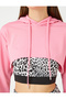 Crop Hooded Sports Sweatshirt Long Sleeve - 5
