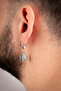 Men's Unisex Steel Jewelry Hoop Dangle Model Earrings Do Not Rust or Tarnish - 5