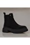 Black Stone Detailed Suede Women's Chelsea Boots - 2