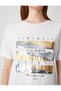 Sequined T-Shirt Short Sleeve Crew Neck - 5