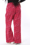 Women's Plus Size Fujya Pants with Elastic Waist Side Pockets 65N38674 - 5