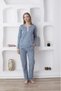 Women's Pajama Set Long Sleeve Lycra Combed Cotton - 2