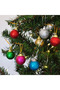 Glitter Mix Christmas Tree Decoration Balls 3 cm 12Pcs Decor Ornament