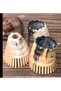 Natural Ox Horn Scalp Massage Comb Handmade Bone Comb Skt-147 Fine Toothed Acupuncture - 3