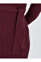 Plus Size Textured Knit Sweater Midi Dress - 3