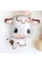 Safari Concept Cute Cow and Cream Color Number Balloon 9Th Birthday Set Safari Cow Concept Birthday Balloon - 3