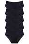 Women's High-Waisted 100% Cotton 5-Pack Corded Fabric Bato Briefs Women's 5-Pack Briefs - 2
