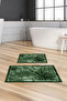 Digital Printed Non-Slip Base Washable Bath Mat 2-Piece Toilet Set Carpet - 2