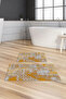 Digital Printed Non-Slip Base Washable Bath Mat 2-Piece Toilet Set Carpet - 2