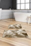 Printed Non-Slip Washable Flower Pattern Bath Mat 2-Piece Toilet Set Carpet - 5