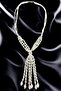 Glass Pearl Bead Stylish Long Necklace
