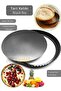 Large Size Tart Mold with Removable Base Pie Mold Carbon Steel Cake Mold 28cm - 4
