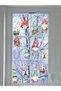 New Year's Water Color Red, Gnomes Glass in Green Tones, Wall Sticker - 3