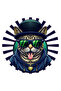 Cool Tabby Cat Sticker with Glasses Car, Motorcycle, Helmet, Laptop, Glass Sticker 13X13 cm