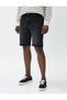 Bermuda Denim Shorts with Fold Detail Pockets Cotton - 3