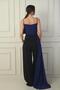 Women's Rope Strap Bead Detailed Top Chiffon Crepe Palazzon Jumpsuit - 4