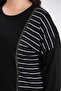Women's Plus Size Wide Neck Side Line Stone Print Side Slit Stretchy Viscose Blouse - 2