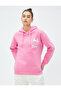 Oversize Hooded Sweatshirt Printed Long Sleeve - 3