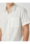 Summer Shirt Short Sleeve Pocket Detailed Classic Collar - 5