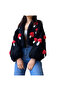 Hand Knitted Women's Cardigan with Cork - 3