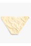 Floral Textured Bikini Bottom Normal Waist - 2