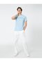 Slogan Printed T-Shirt Crew Neck Short Sleeve Slim Fit - 2