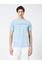 Slogan Printed T-Shirt Crew Neck Short Sleeve Slim Fit - 3
