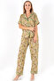 Floral Short Sleeve Women's Pajama Set - 8