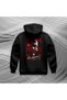Ataturk Republic Design Printed Oversize Hoodie Sweatshirt Black - 3