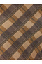 Long Sleeve Stand Collar Plaid Blouse - 6