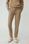 Candace Women's Relaxed Mink Sweatpants with Cotton Fleece Inside, Elastic Waist and Legs and Cord - 2