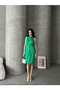 Degaje Collar Dress with Stoned Belt Detail - 2
