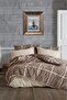 Çeyiz Diyarı Rian Single Duvet Cover Set Brown