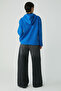 Piper Women's Fleece Inside Soft Comfort Fit Hooded Kangaroo Pocket Cobalt Blue Sweatshirt - 6