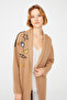 Long Knitwear Cardigan with Crest Detail - 2