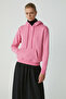 Diane Women's Soft Comfort Fit Hooded Pink Sweatshirt with Fleece Lining - 3