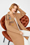 Long Knitwear Cardigan with Crest Detail