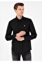 BASE. POLO ASSN. MEN'S WOVEN SLIM FIT BLACK SHIRT