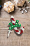 Decorative Silicone Cake Top Christmas Ornament 4 Pieces Walking Stick (Keychain) - 2
