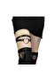 Heart Detail Black Faux Leather Double Leg Choker - 3