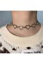 Heart Detail Necklace with Chain - 4